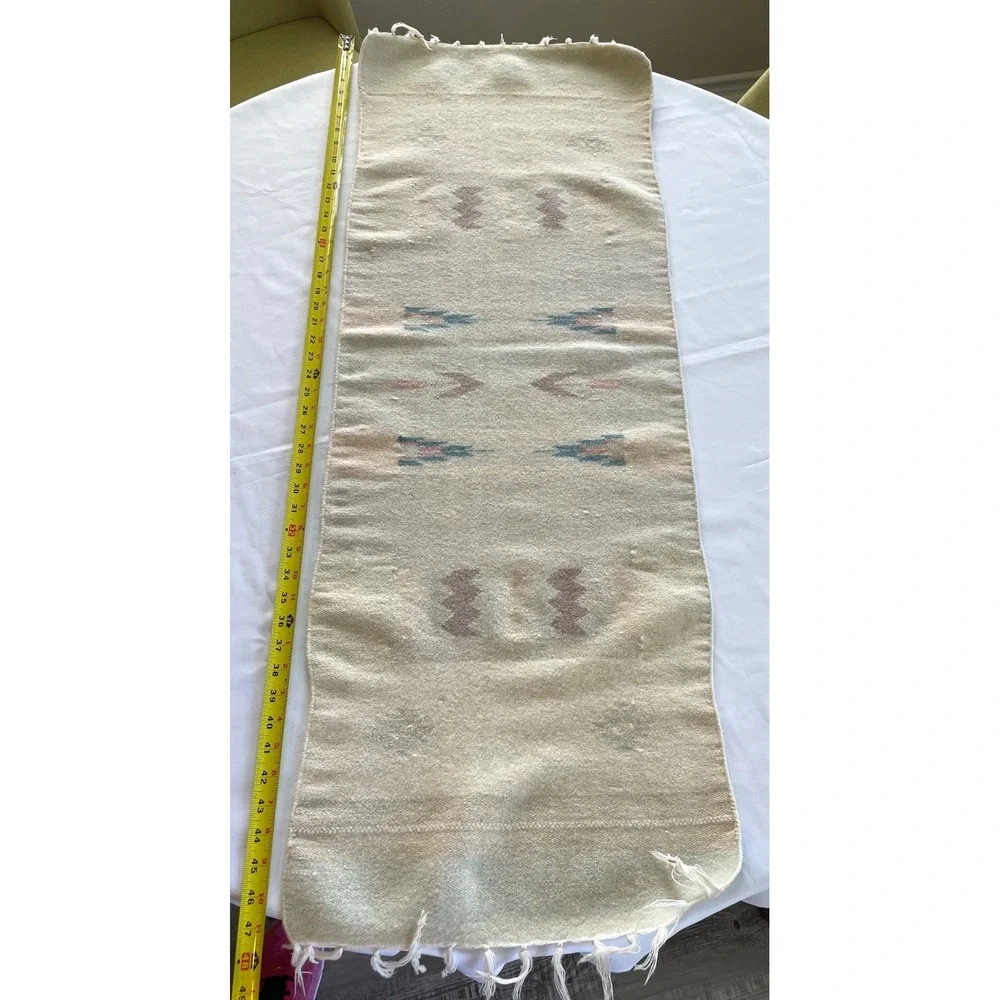 Handwoven Wool Southwestern Table Runner 16.75